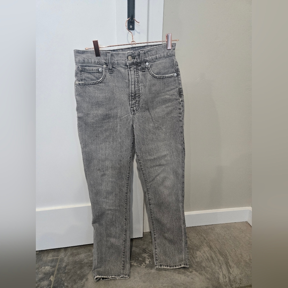 Madewell Straight Gray Jeans